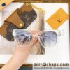 LV Louis Vuitton Square Unisex Sunglasses