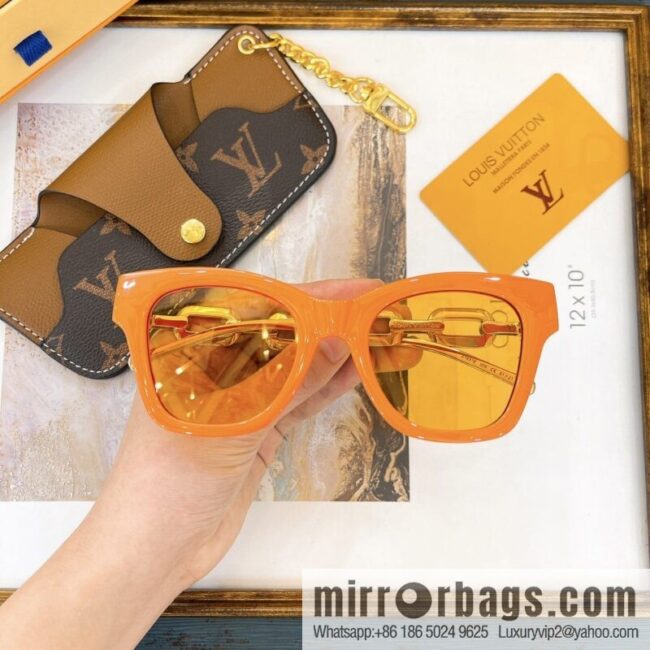 LV Louis Vuitton Square Unisex Sunglasses