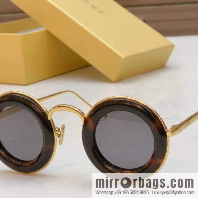LOEWE 2023 retro women\'s round sunglasses