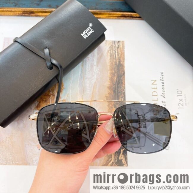 MONT BLANC Montblanc Metal Box Men\'s Sunglasses