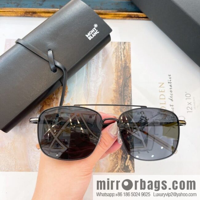MONT BLANC Montblanc Metal Box Men\'s Sunglasses