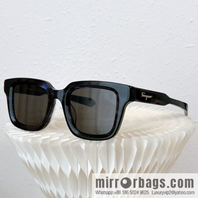Ferragamo square unisex sunglasses