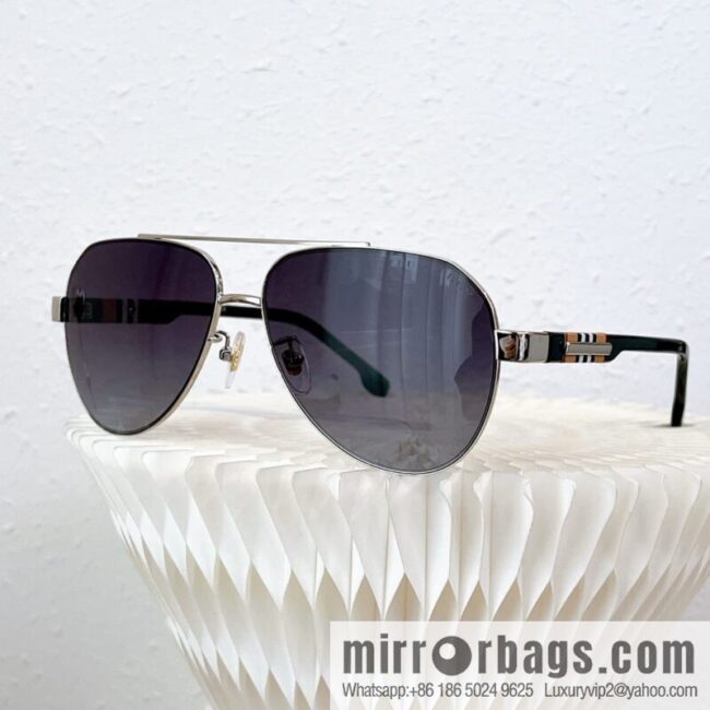 Burberry Oval Frame Unisex Sunglasses
