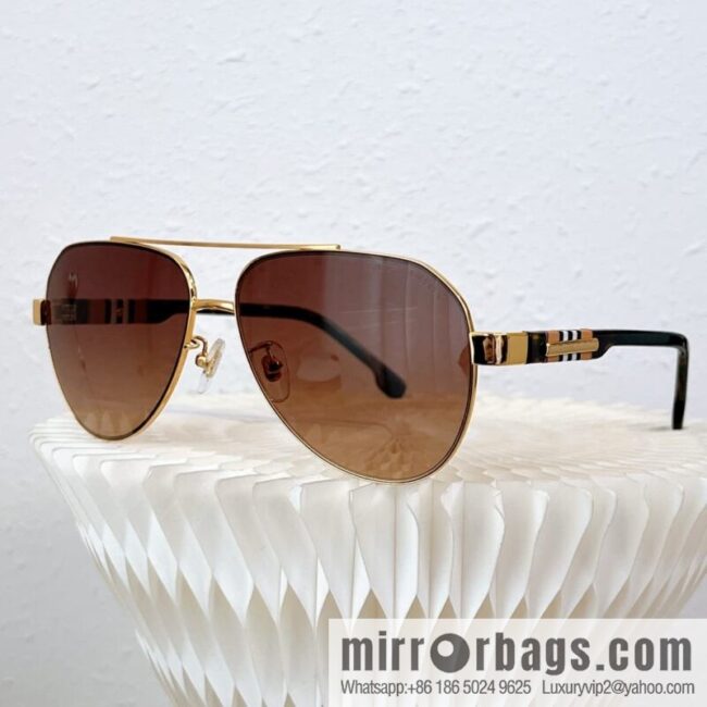 Burberry Oval Frame Unisex Sunglasses