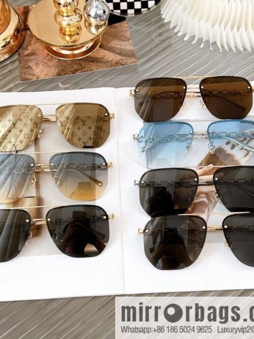 wsxc1675944299084_8-800x80033vajmexbkh34951_20250626035125.jpg LV Louis Vuitton Half Frame Unisex Sunglasses