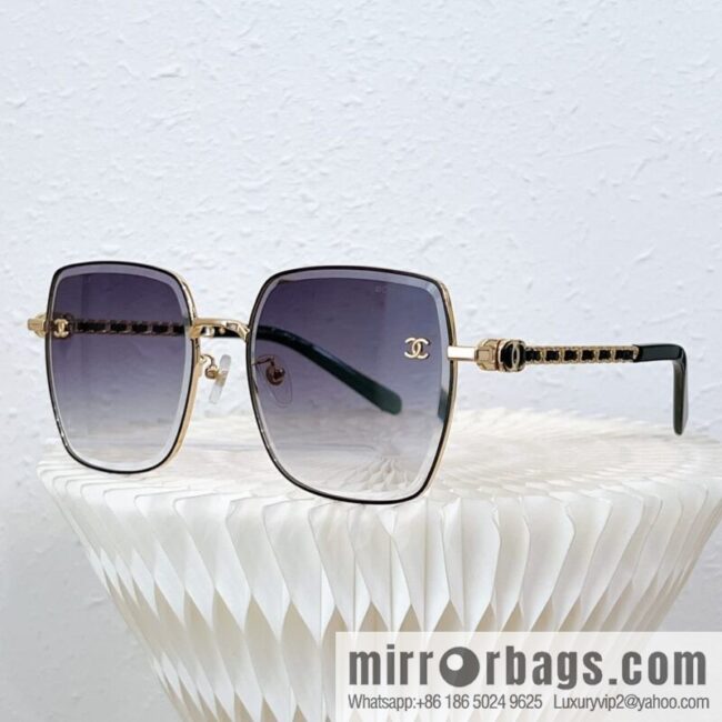 Chanel metal square women\'s sunglasses