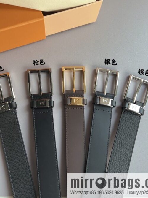 LV/Louis Vuitton, Metal Buckle Men\'s 35mm Vendome Belt