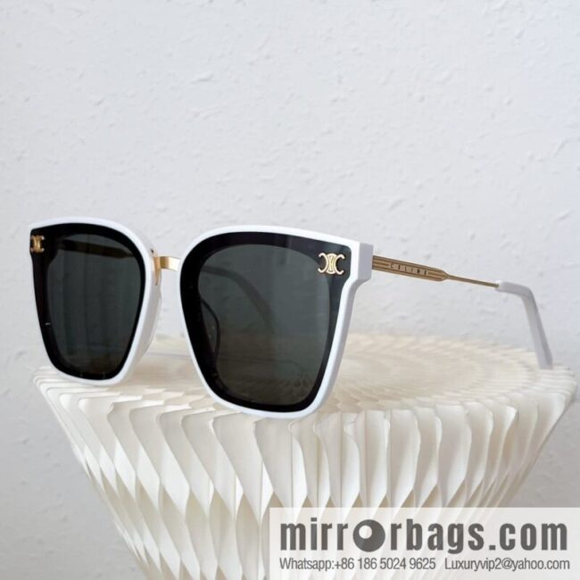 CELINE Celine Arc de Triomphe temple letter logo square sunglasses