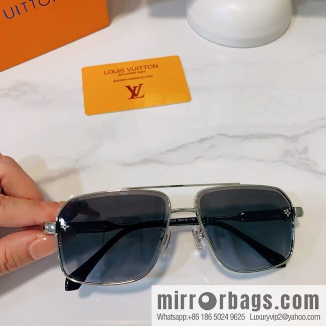LV Louis Vuitton square unisex sunglasses