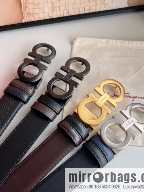 wsxc1678019117893_0-800x800rotfc5sach442385_20250629231022.jpg Ferragamo Ferragamo, exquisite figure 8 metal clasp top layer cowhide texture belt 3.5cm