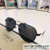 FRED flanged elliptical frame unisex sunglasses