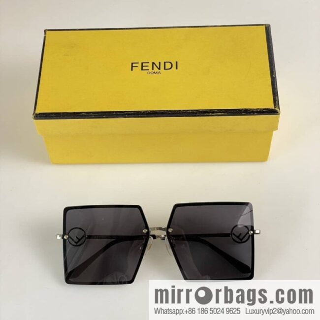 Fendi large square women\'s sunglasses