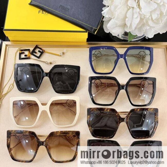 Fendi classic large square women\'s sunglasses