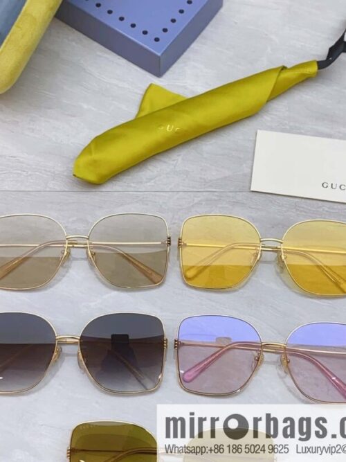 wsxc1681222564380_8-800x800mfyyxsfsm2534070_20250626033342.jpg GUCCI Gucci\'s new retro gold silk simple sunglasses