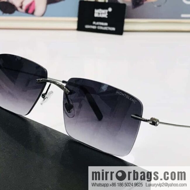 MONTBLANC Montblanc Frameless Perfect Electroplated Sunglasses