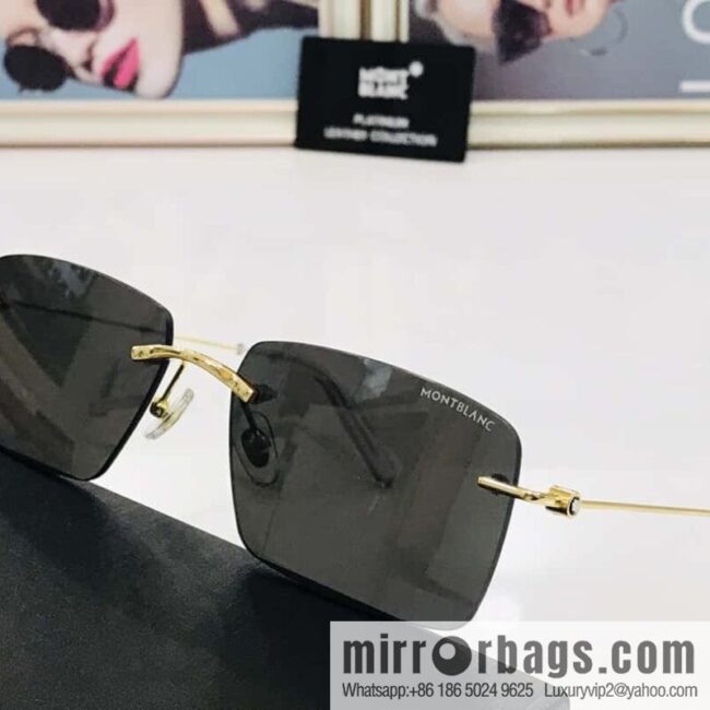 MONTBLANC Montblanc Frameless Perfect Electroplated Sunglasses