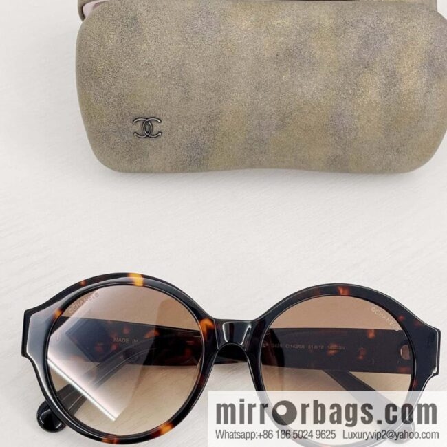 Chanel round plate women\'s sunglasses