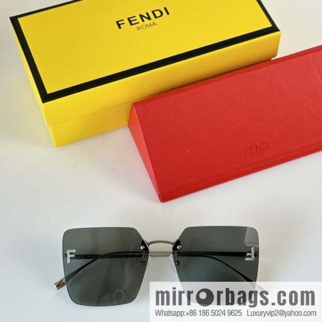 Fendi frameless square sunglasses