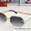 Cartier rimless unisex sunglasses