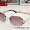 Cartier rimless unisex sunglasses