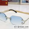 Cartier rimless unisex sunglasses