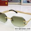 Cartier rimless unisex sunglasses
