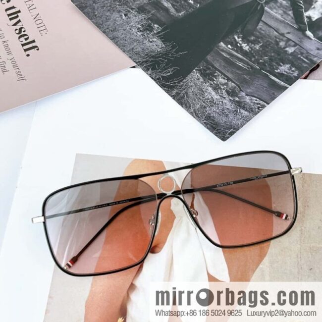 THOM BROWNE imported high definition lenses unisex sunglasses