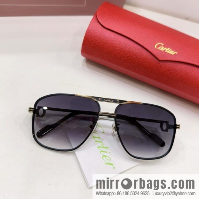 Cartier box unisex sunglasses