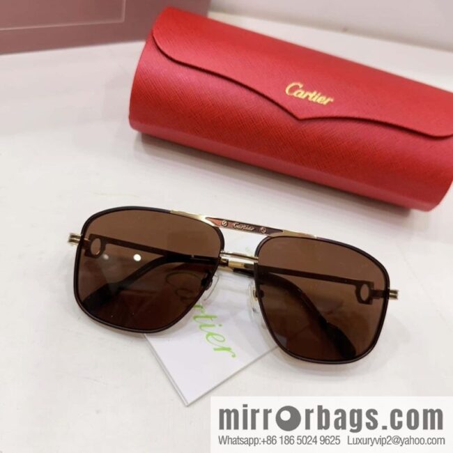 Cartier box unisex sunglasses