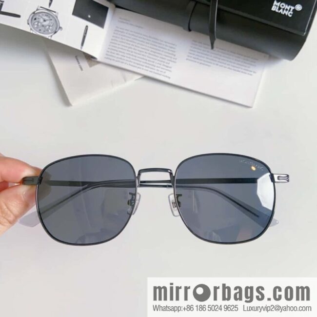 Montblanc Montblanc Simple Versatile Men\'s Square Sunglasses
