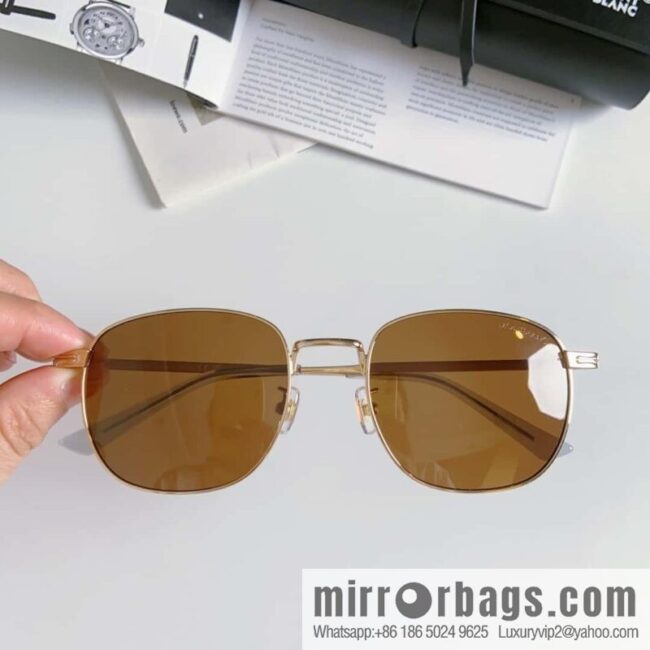 Montblanc Montblanc Simple Versatile Men\'s Square Sunglasses