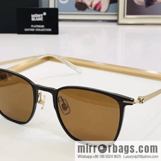 Montblanc pure titanium frame men\'s sunglasses