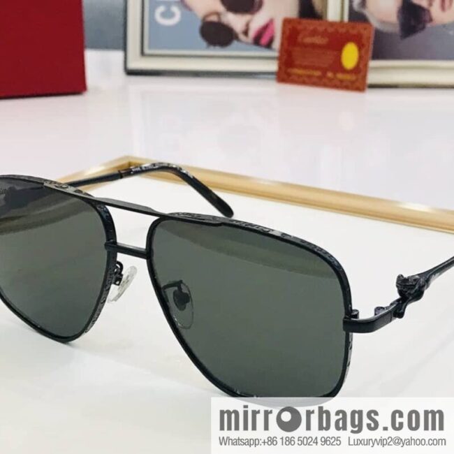 Cartier Metal Framed Men\'s Sunglasses