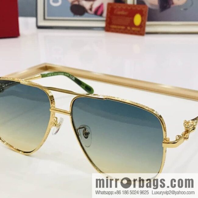 Cartier Metal Framed Men\'s Sunglasses