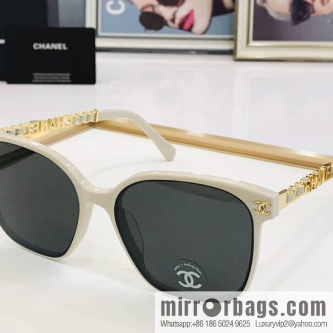 Chanel logo decorative women\'s sunglasses