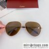 Cartier Metal Frame Unisex Sunglasses