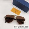 LV Louis Vuitton Round Frame Unisex Sunglasses