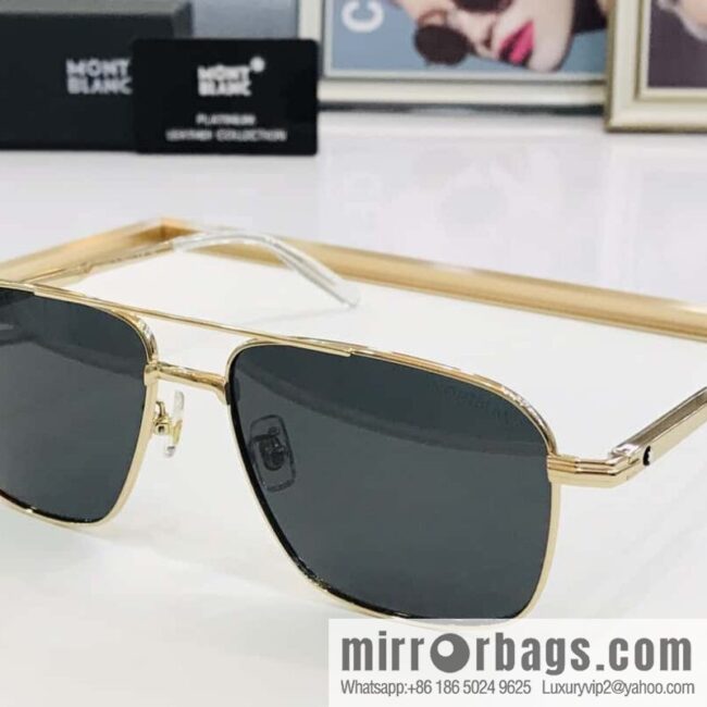 Montblanc Metal Frame Unisex Sunglasses