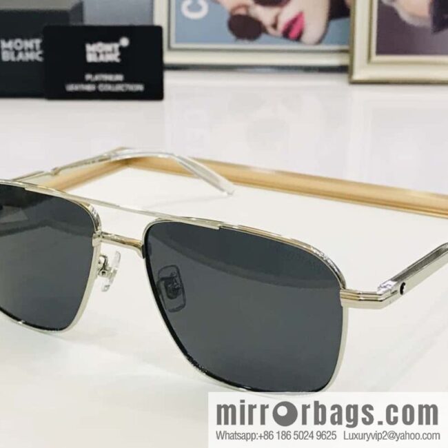 Montblanc Metal Frame Unisex Sunglasses