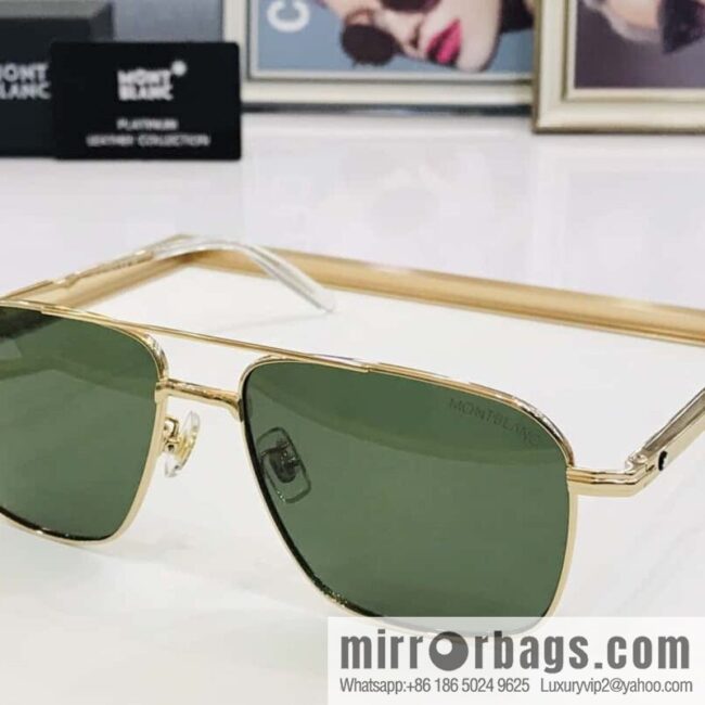 Montblanc Metal Frame Unisex Sunglasses