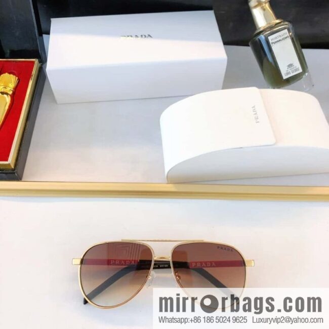 Prada colloid brand logo pilot toad mirror