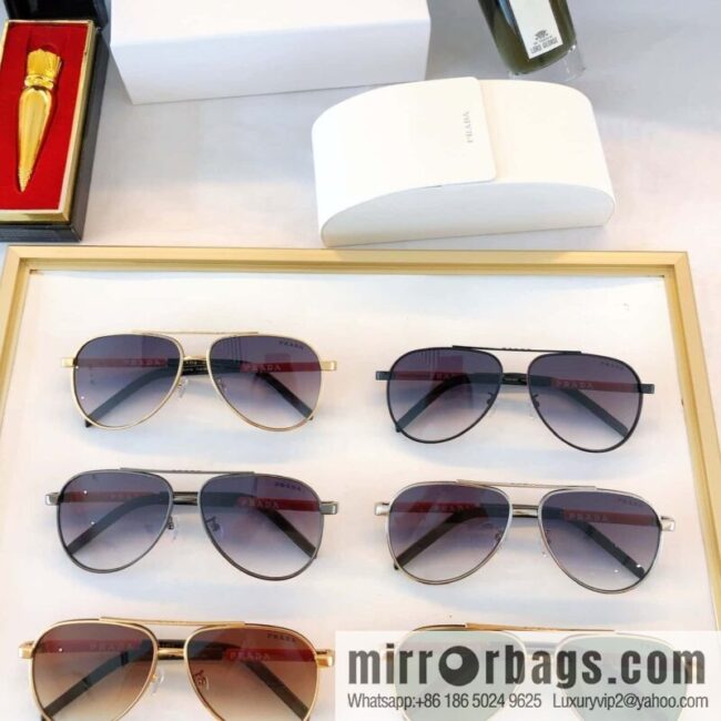 Prada colloid brand logo pilot toad mirror