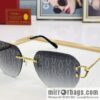 Cartier Cartier official website classic rimless unisex sunglasses