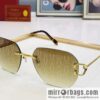 Cartier Cartier official website classic rimless unisex sunglasses