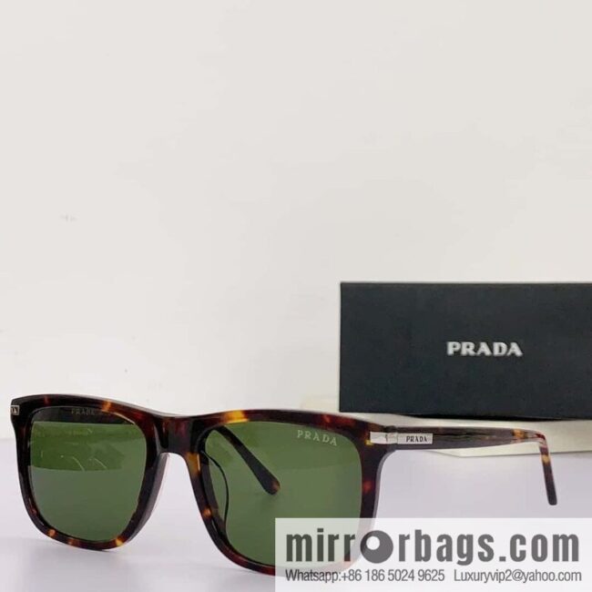 PRADA temple metal logo unisex sunglasses