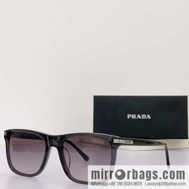 PRADA temple metal logo unisex sunglasses