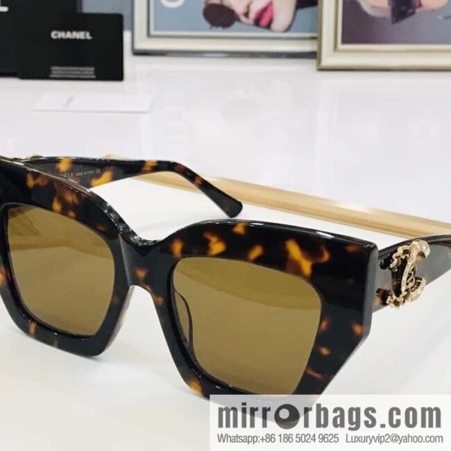 Chanel large frame unisex sunglasses