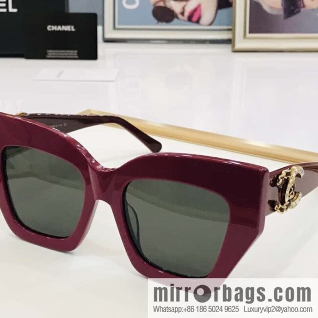 Chanel large frame unisex sunglasses