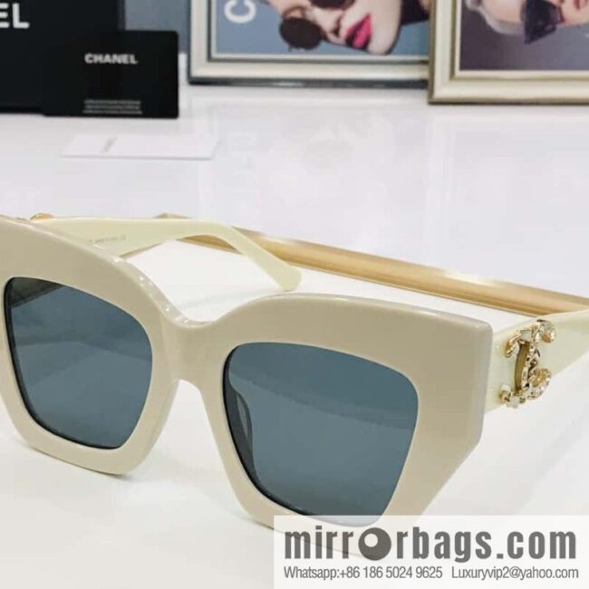 Chanel large frame unisex sunglasses