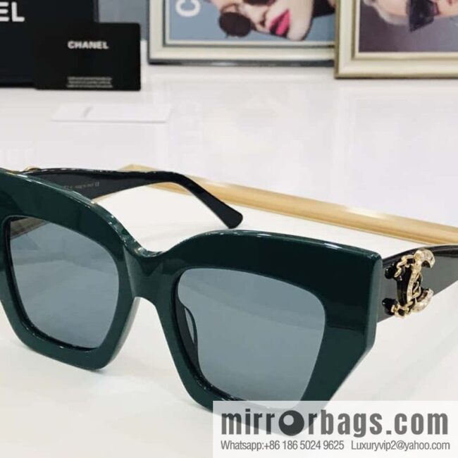 Chanel large frame unisex sunglasses